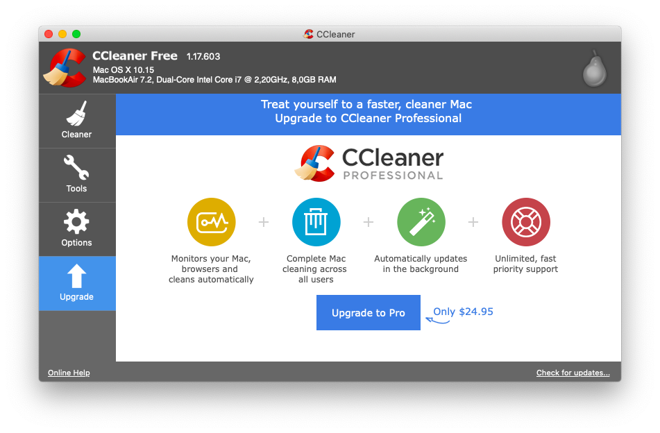 ccleaner for mac test